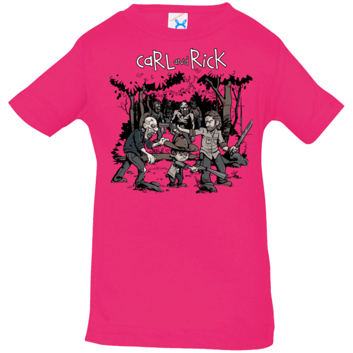 T-Shirts Hot Pink / 6 Months Carl & Rick Infant Premium T-Shirt
