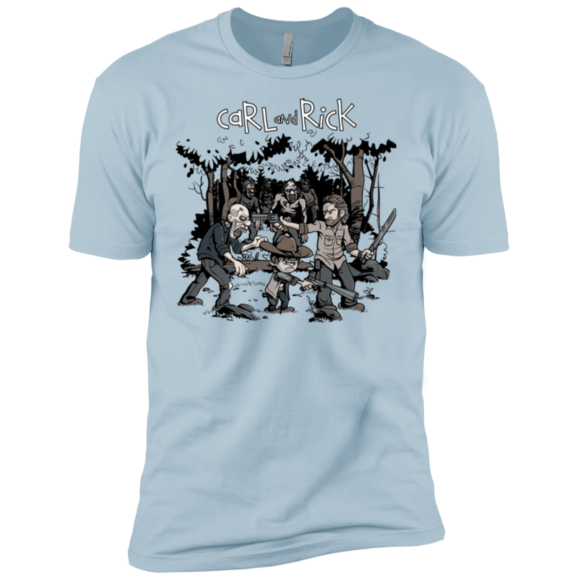 T-Shirts Light Blue / X-Small Carl & Rick Men's Premium T-Shirt