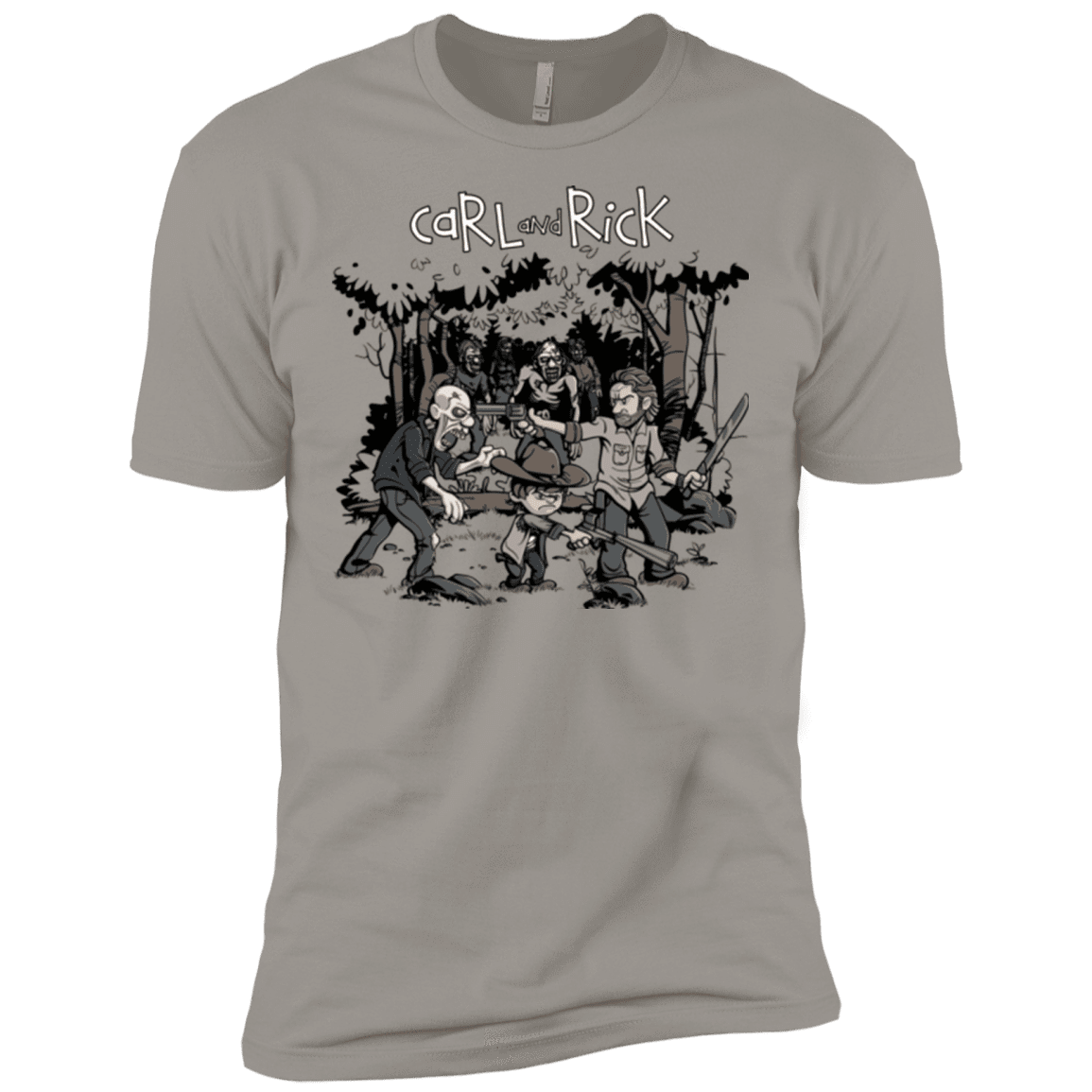T-Shirts Light Grey / X-Small Carl & Rick Men's Premium T-Shirt