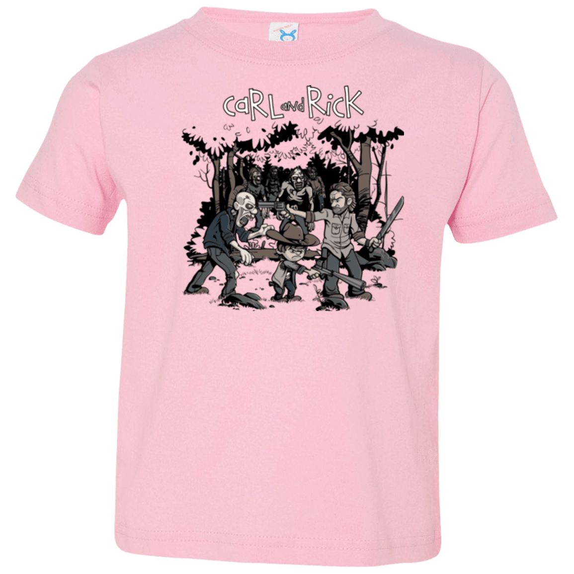 T-Shirts Pink / 2T Carl & Rick Toddler Premium T-Shirt