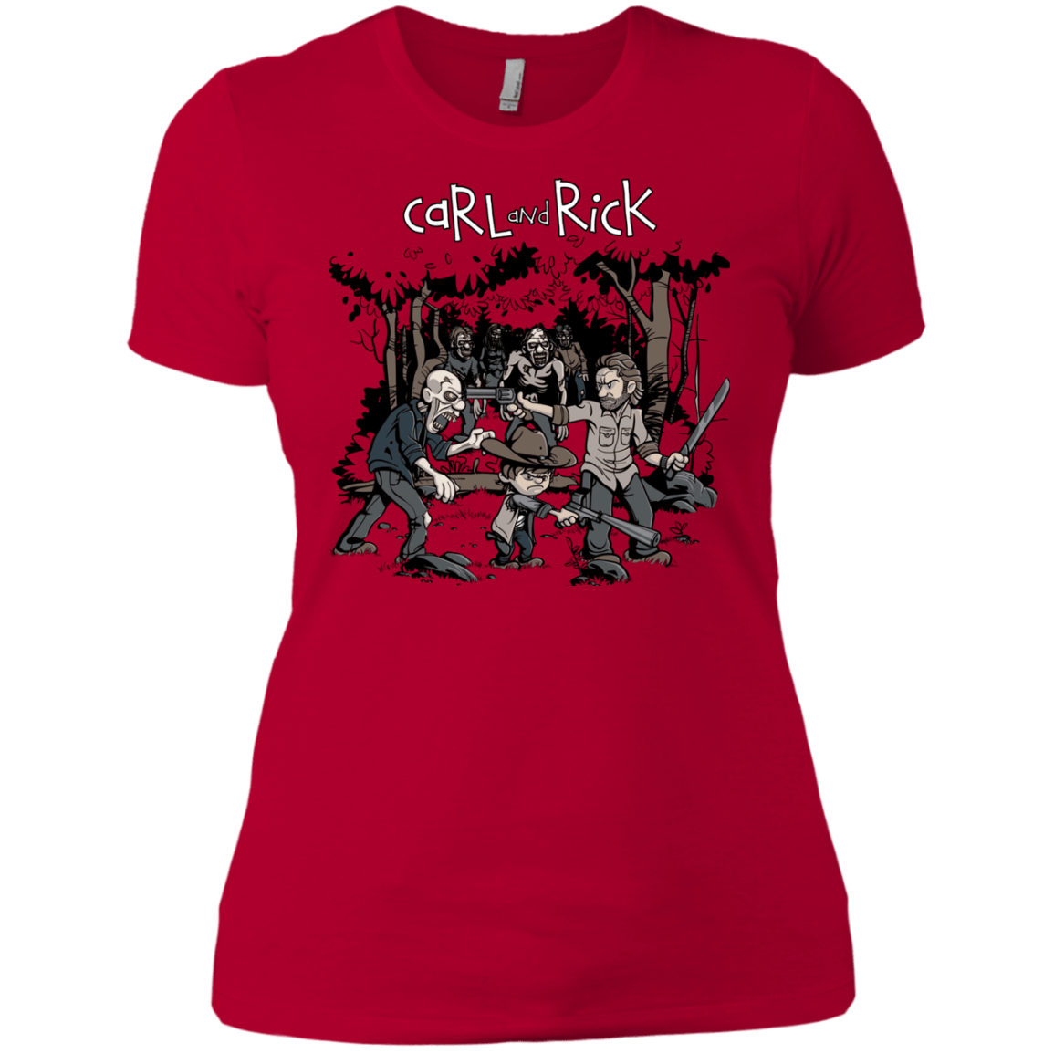 T-Shirts Red / X-Small Carl & Rick Women's Premium T-Shirt