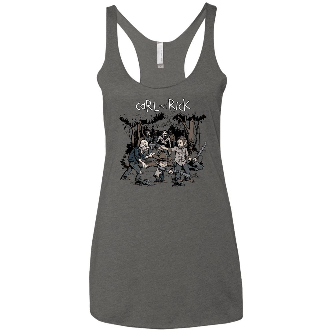 T-Shirts Premium Heather / X-Small Carl & Rick Women's Triblend Racerback Tank
