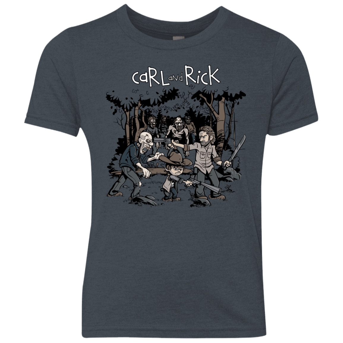 T-Shirts Vintage Navy / YXS Carl & Rick Youth Triblend T-Shirt