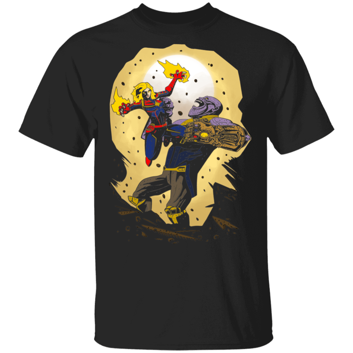 T-Shirts Black / S Carol vs Thanos T-Shirt