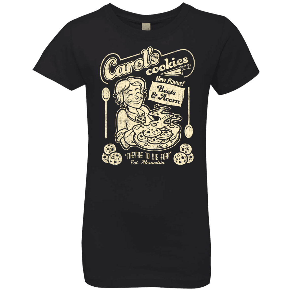 T-Shirts Black / YXS Carols Cookies Girls Premium T-Shirt