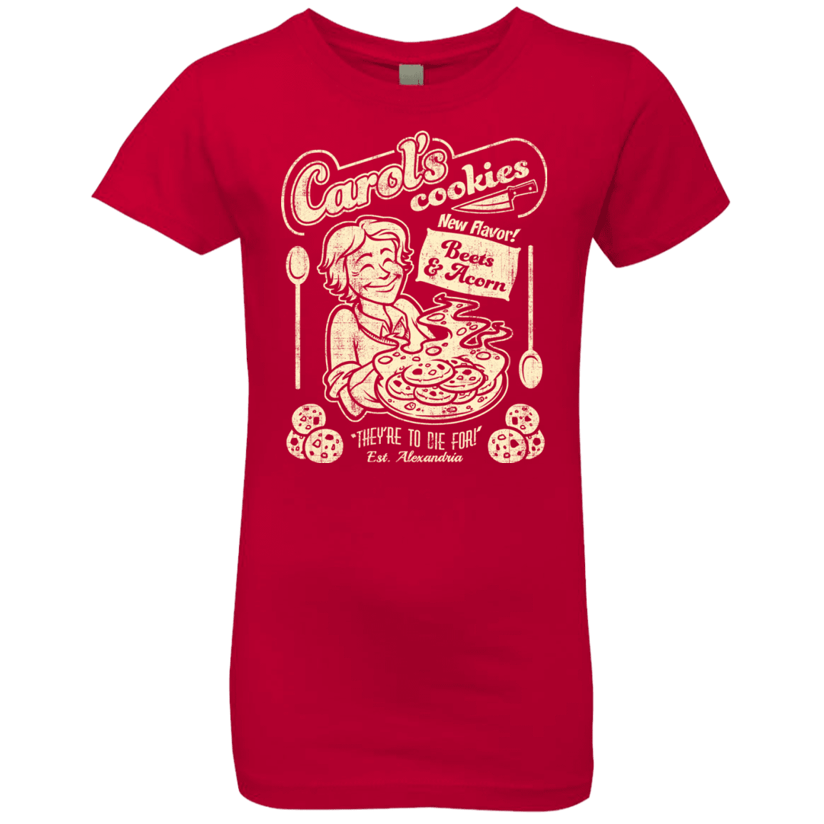 T-Shirts Red / YXS Carols Cookies Girls Premium T-Shirt