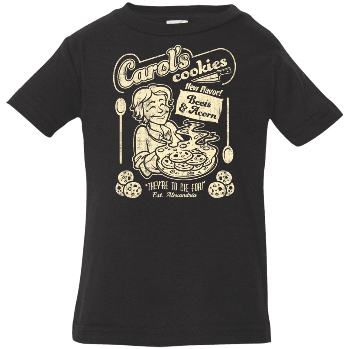 T-Shirts Black / 6 Months Carols Cookies Infant Premium T-Shirt