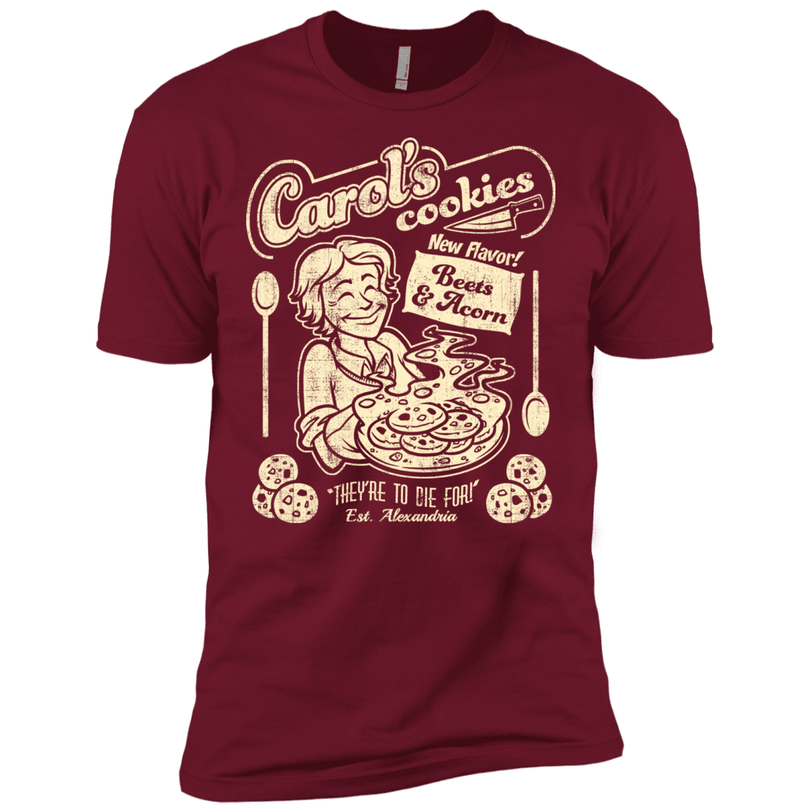 T-Shirts Cardinal / X-Small Carols Cookies Men's Premium T-Shirt