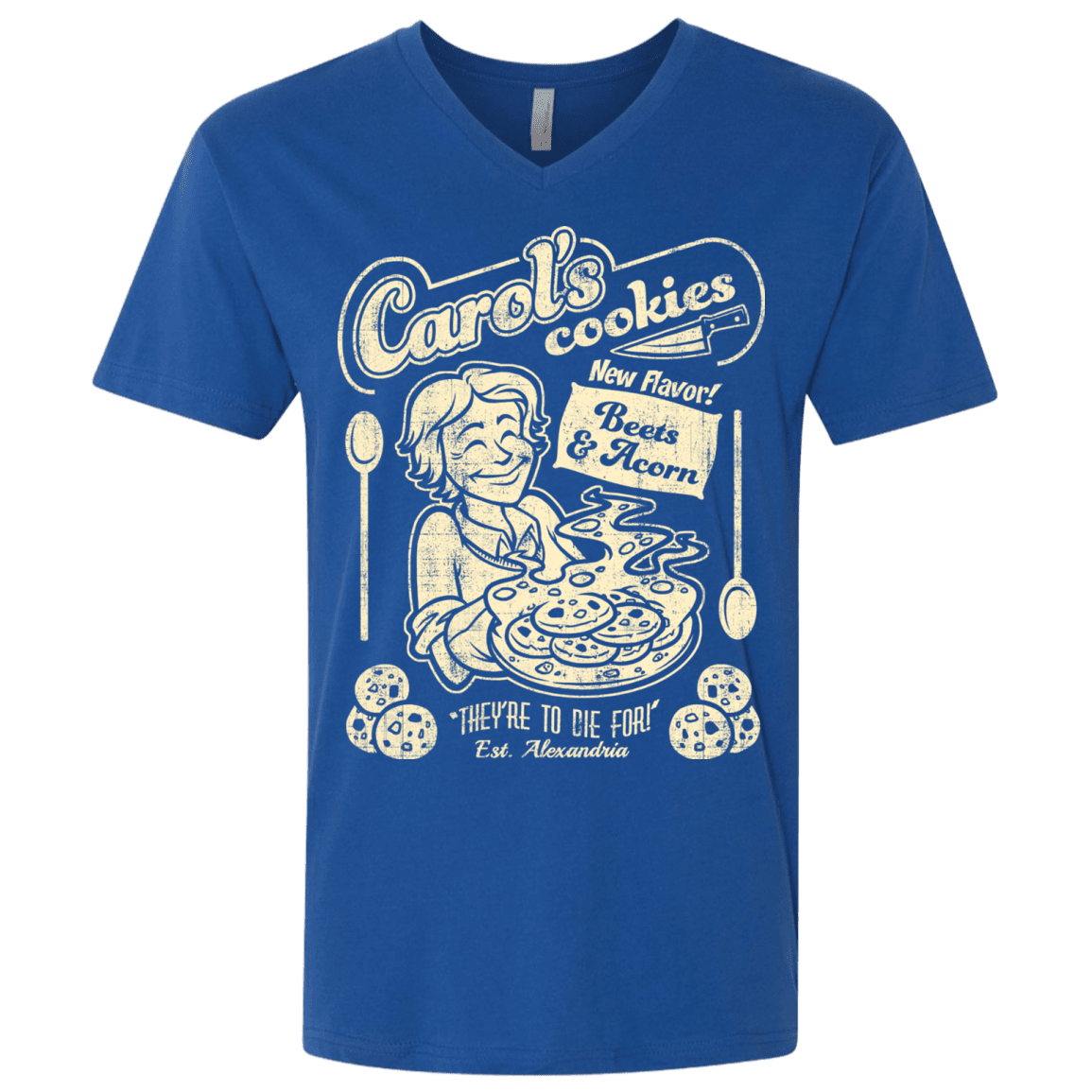 T-Shirts Royal / X-Small Carols Cookies Men's Premium V-Neck