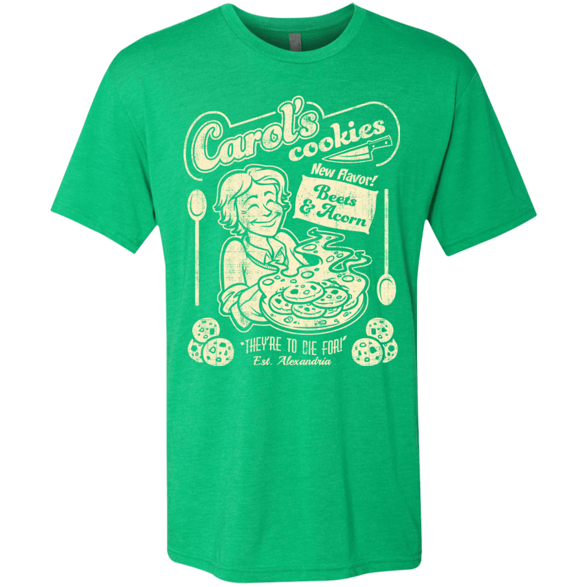 T-Shirts Envy / Small Carols Cookies Men's Triblend T-Shirt