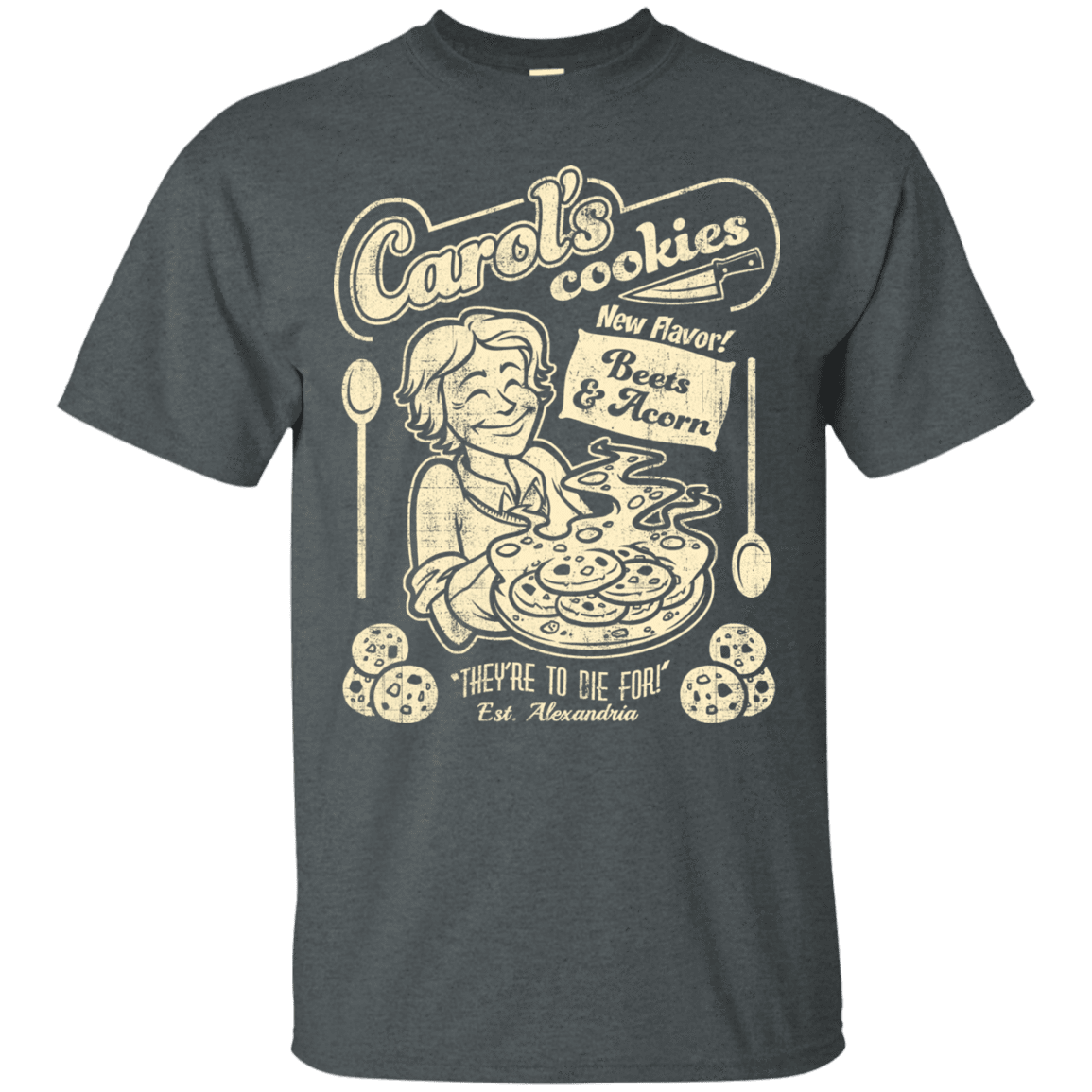 T-Shirts Dark Heather / Small Carols Cookies T-Shirt
