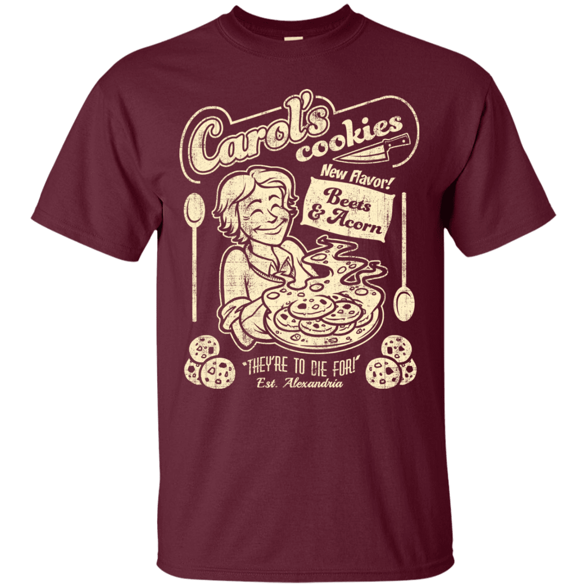 T-Shirts Maroon / Small Carols Cookies T-Shirt