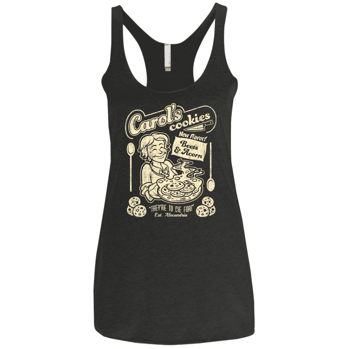 Carols Cookies Women's Triblend Racerback Tank