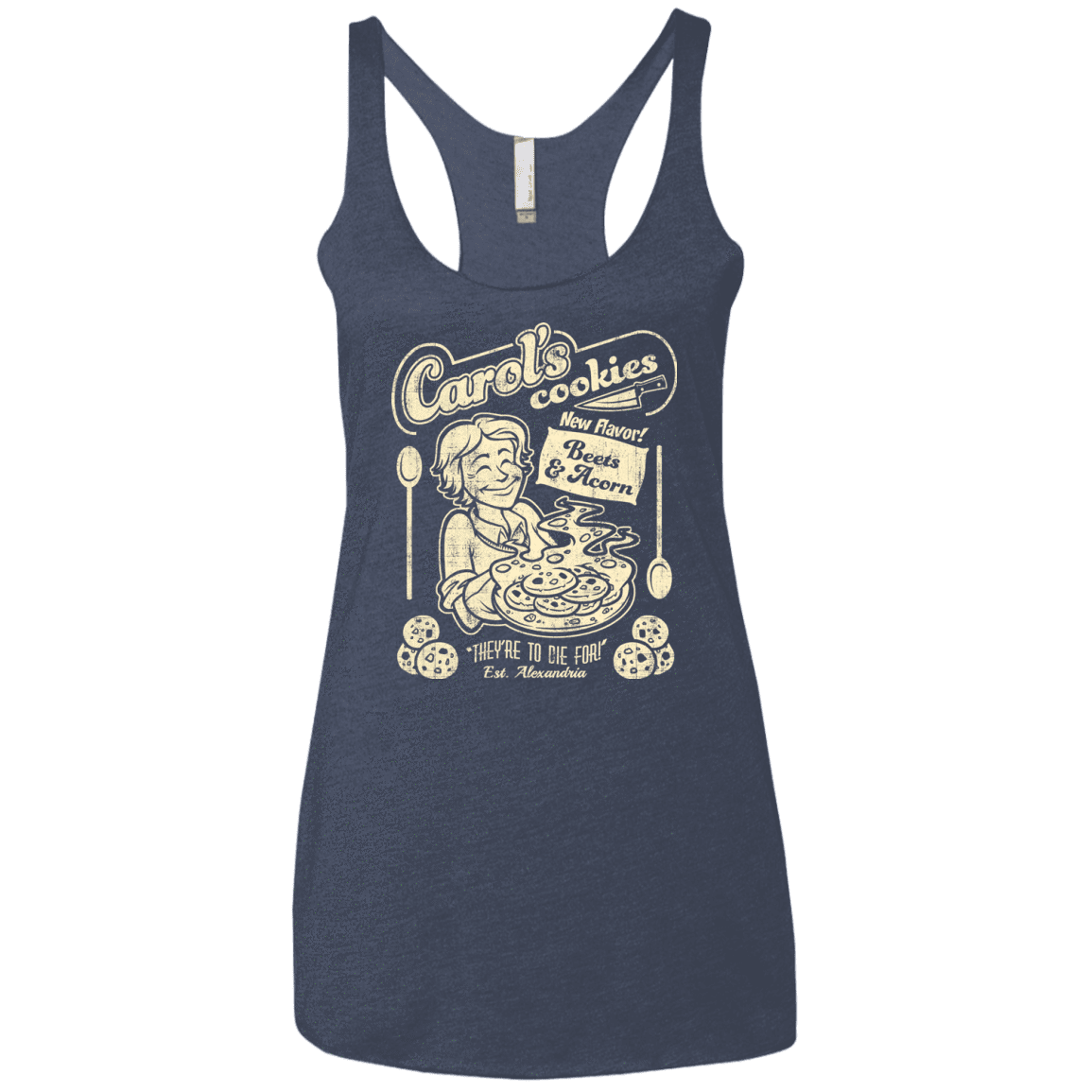 Carols Cookies Women's Triblend Racerback Tank