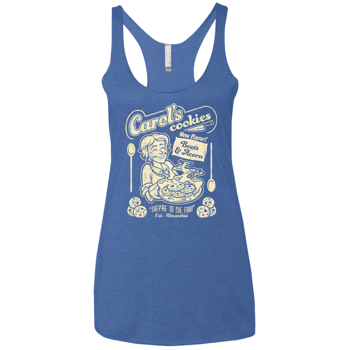 Carols Cookies Women's Triblend Racerback Tank
