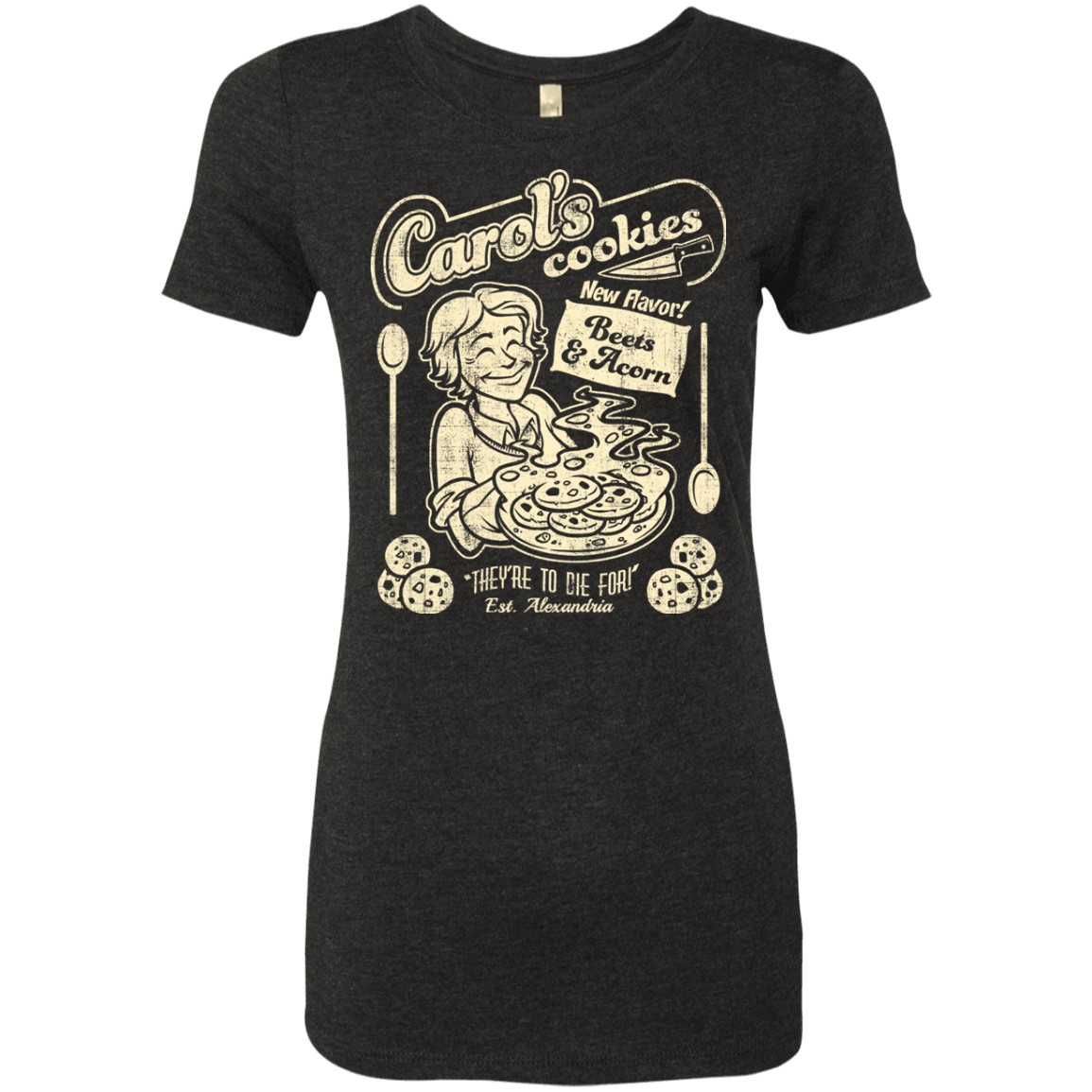T-Shirts Vintage Black / Small Carols Cookies Women's Triblend T-Shirt