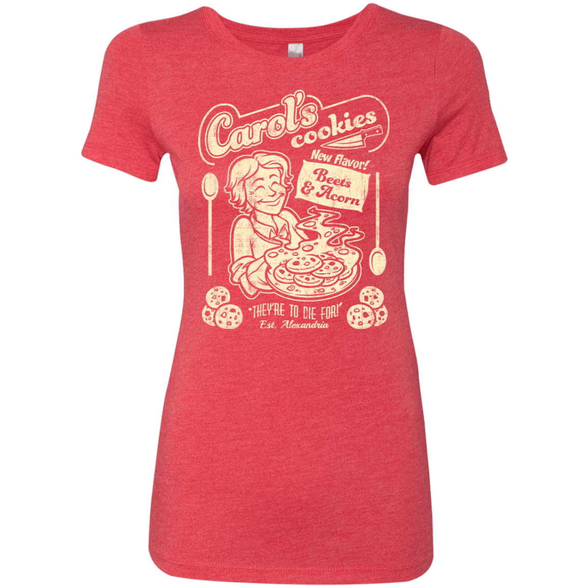 T-Shirts Vintage Red / Small Carols Cookies Women's Triblend T-Shirt