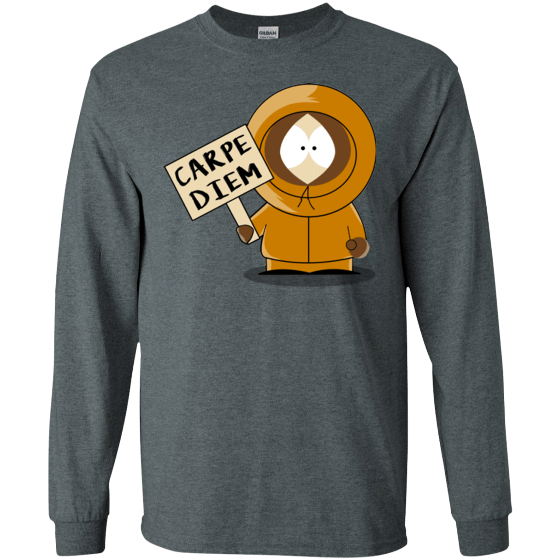 T-Shirts Dark Heather / S Carpe Diem Men's Long Sleeve T-Shirt