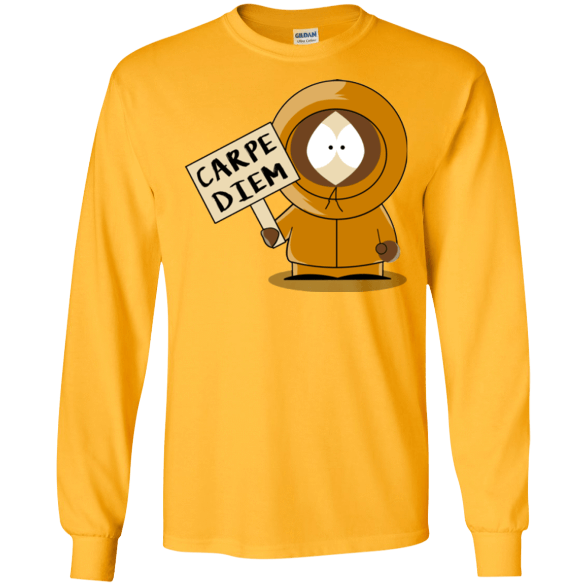 T-Shirts Gold / S Carpe Diem Men's Long Sleeve T-Shirt