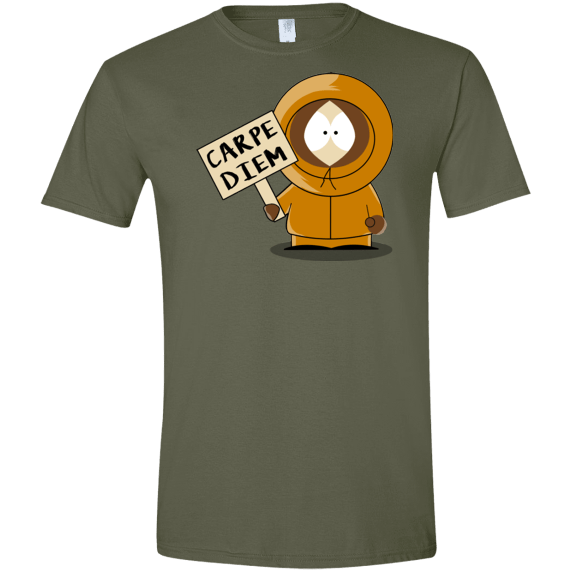 T-Shirts Military Green / S Carpe Diem Men's Semi-Fitted Softstyle