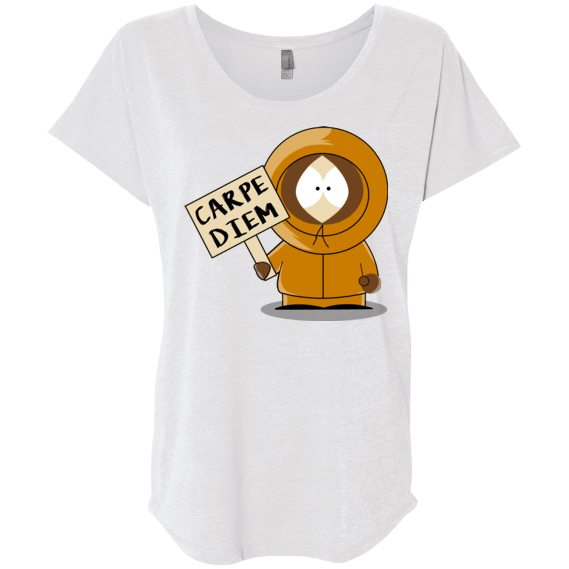 T-Shirts Heather White / X-Small Carpe Diem Triblend Dolman Sleeve