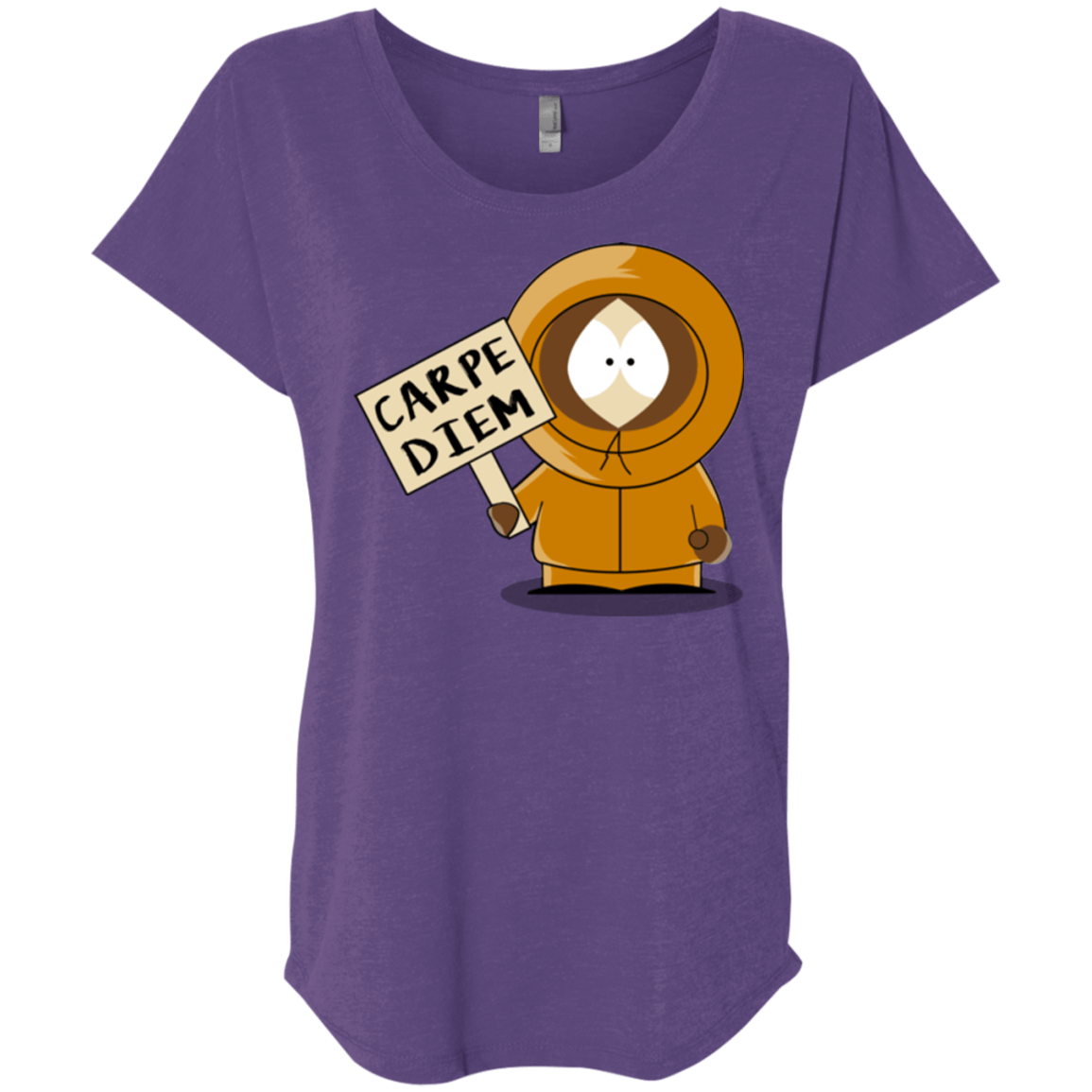 T-Shirts Purple Rush / X-Small Carpe Diem Triblend Dolman Sleeve