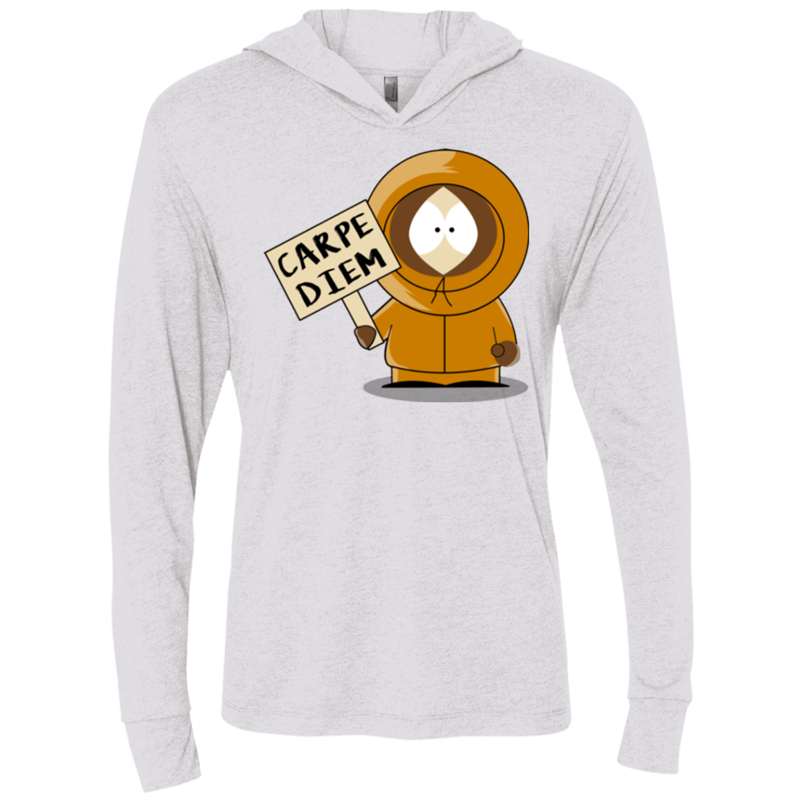 T-Shirts Heather White / X-Small Carpe Diem Triblend Long Sleeve Hoodie Tee