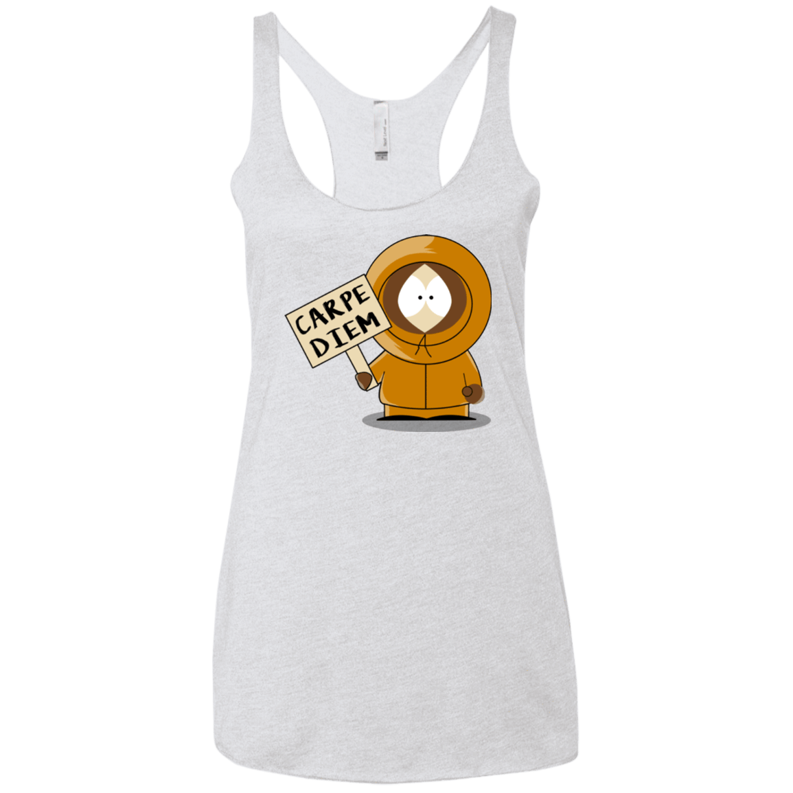 T-Shirts Heather White / X-Small Carpe Diem Women's Triblend Racerback Tank