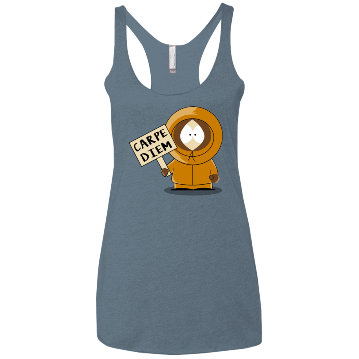 T-Shirts Indigo / X-Small Carpe Diem Women's Triblend Racerback Tank