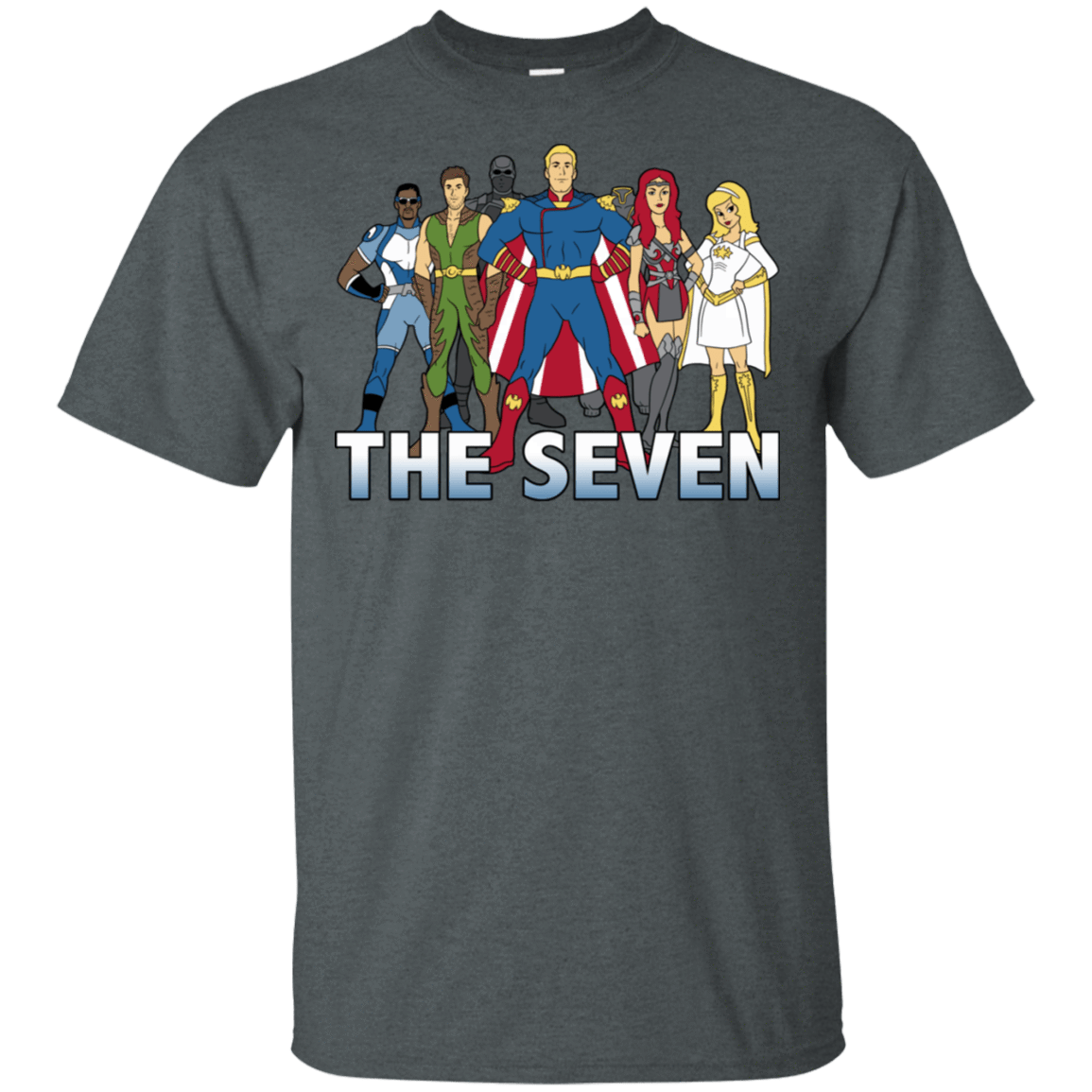 T-Shirts Dark Heather / S Cartoon Seven T-Shirt