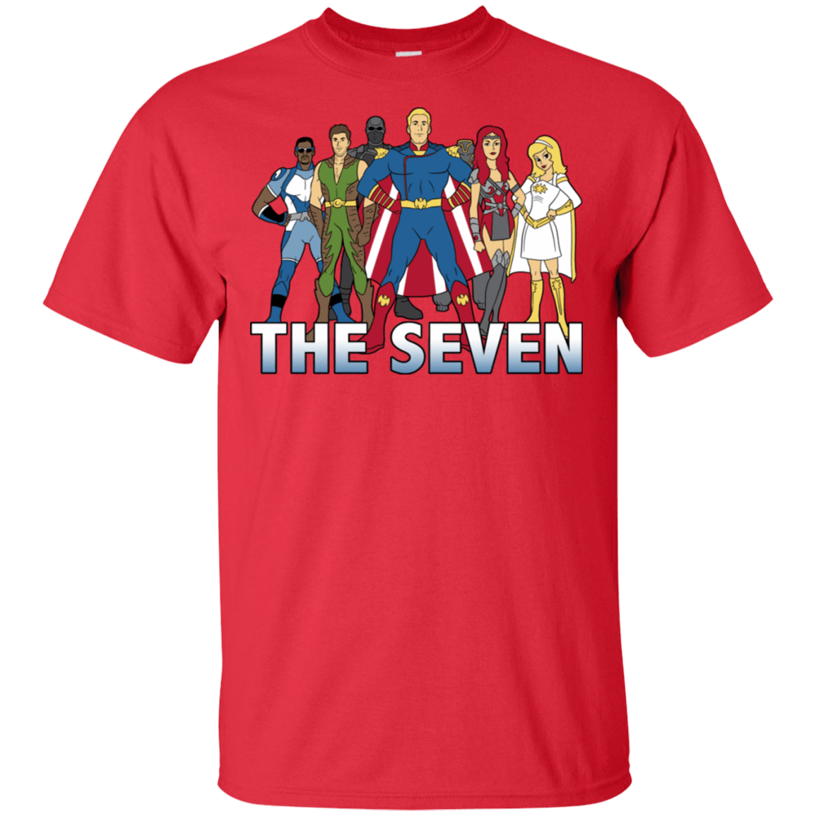 T-Shirts Red / S Cartoon Seven T-Shirt