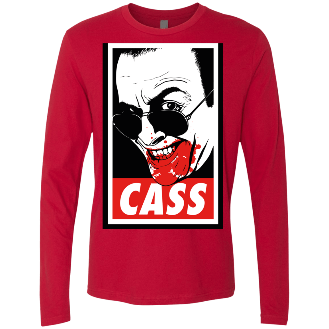 T-Shirts Red / Small CASS Men's Premium Long Sleeve