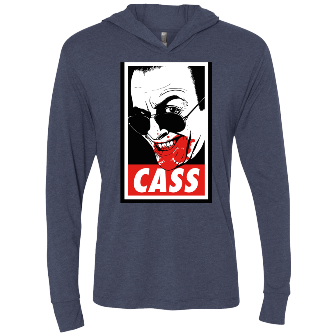 T-Shirts Vintage Navy / X-Small CASS Triblend Long Sleeve Hoodie Tee