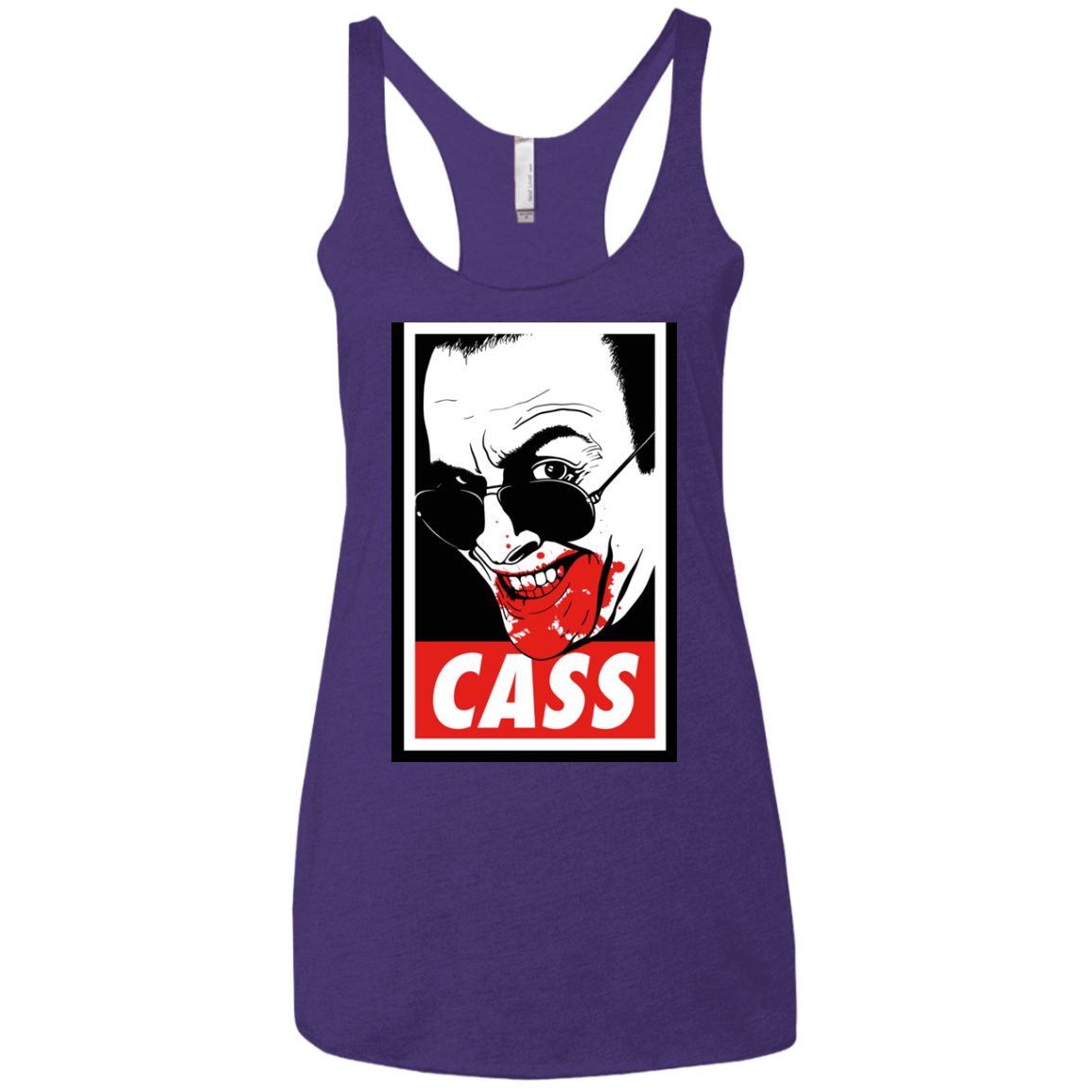 T-Shirts Purple / X-Small CASS Women's Triblend Racerback Tank