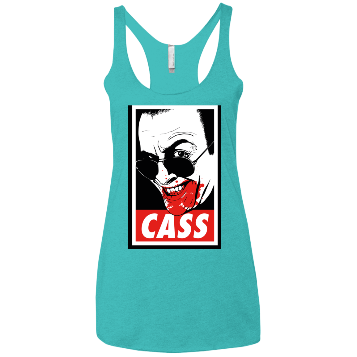 T-Shirts Tahiti Blue / X-Small CASS Women's Triblend Racerback Tank