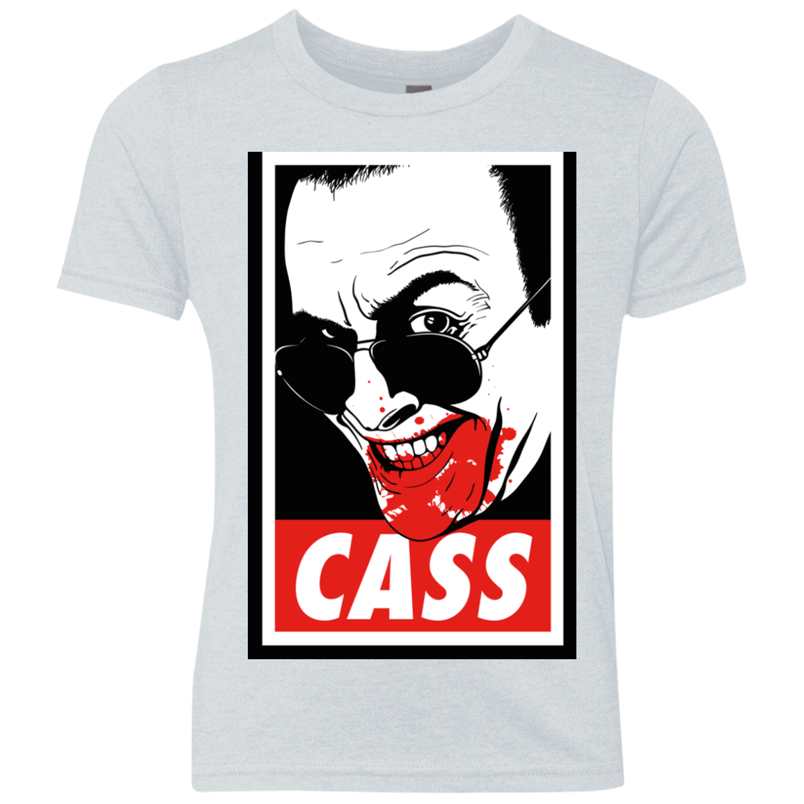 T-Shirts Heather White / YXS CASS Youth Triblend T-Shirt