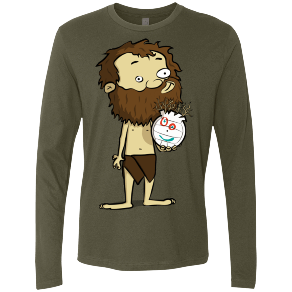 T-Shirts Military Green / Small Castaway Men's Premium Long Sleeve