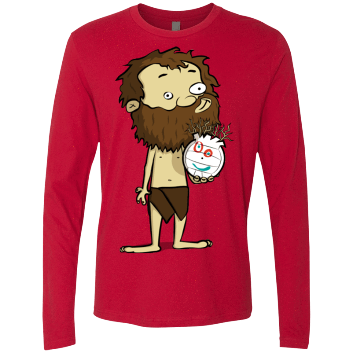 T-Shirts Red / Small Castaway Men's Premium Long Sleeve