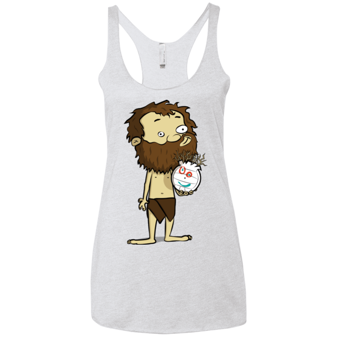 T-Shirts Heather White / X-Small Castaway Women's Triblend Racerback Tank