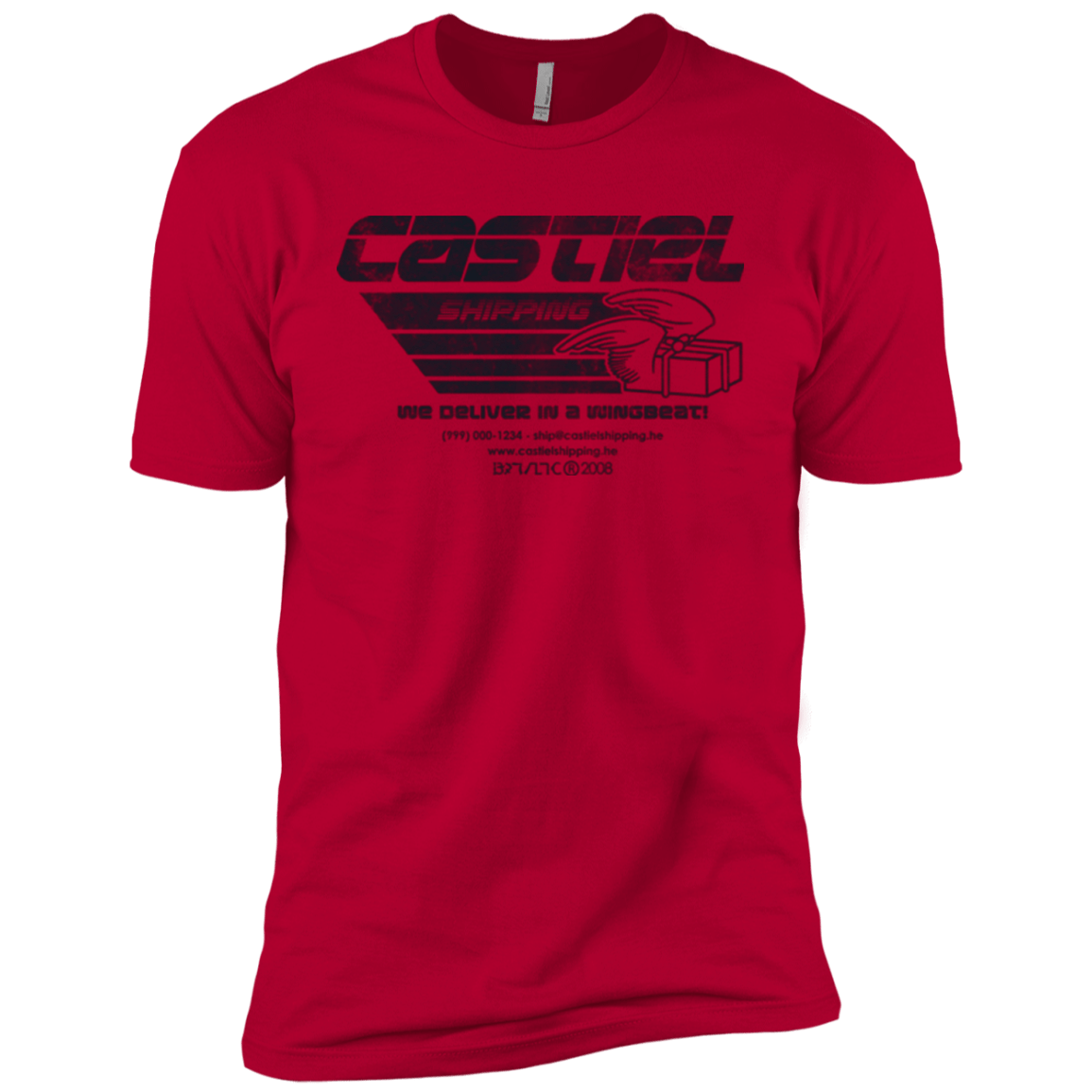 T-Shirts Red / YXS Castiel Shipping Boys Premium T-Shirt