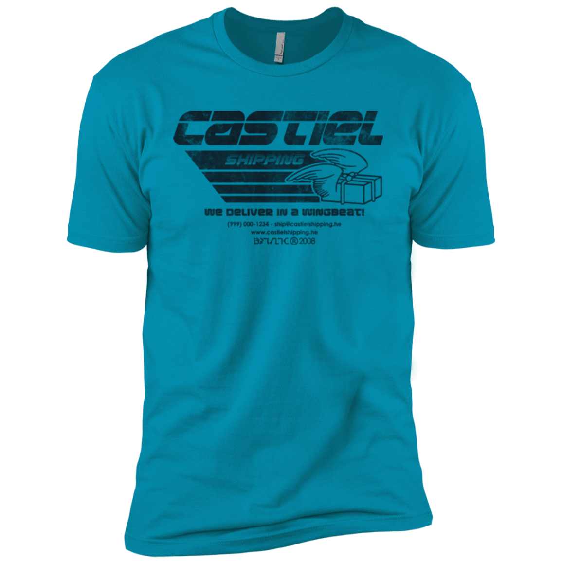 T-Shirts Turquoise / YXS Castiel Shipping Boys Premium T-Shirt