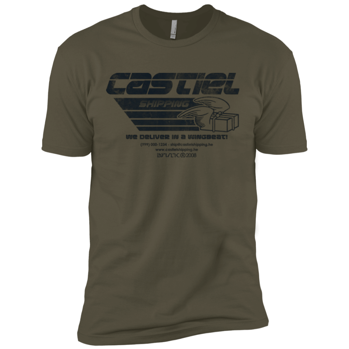 T-Shirts Military Green / X-Small Castiel Shipping Men's Premium T-Shirt