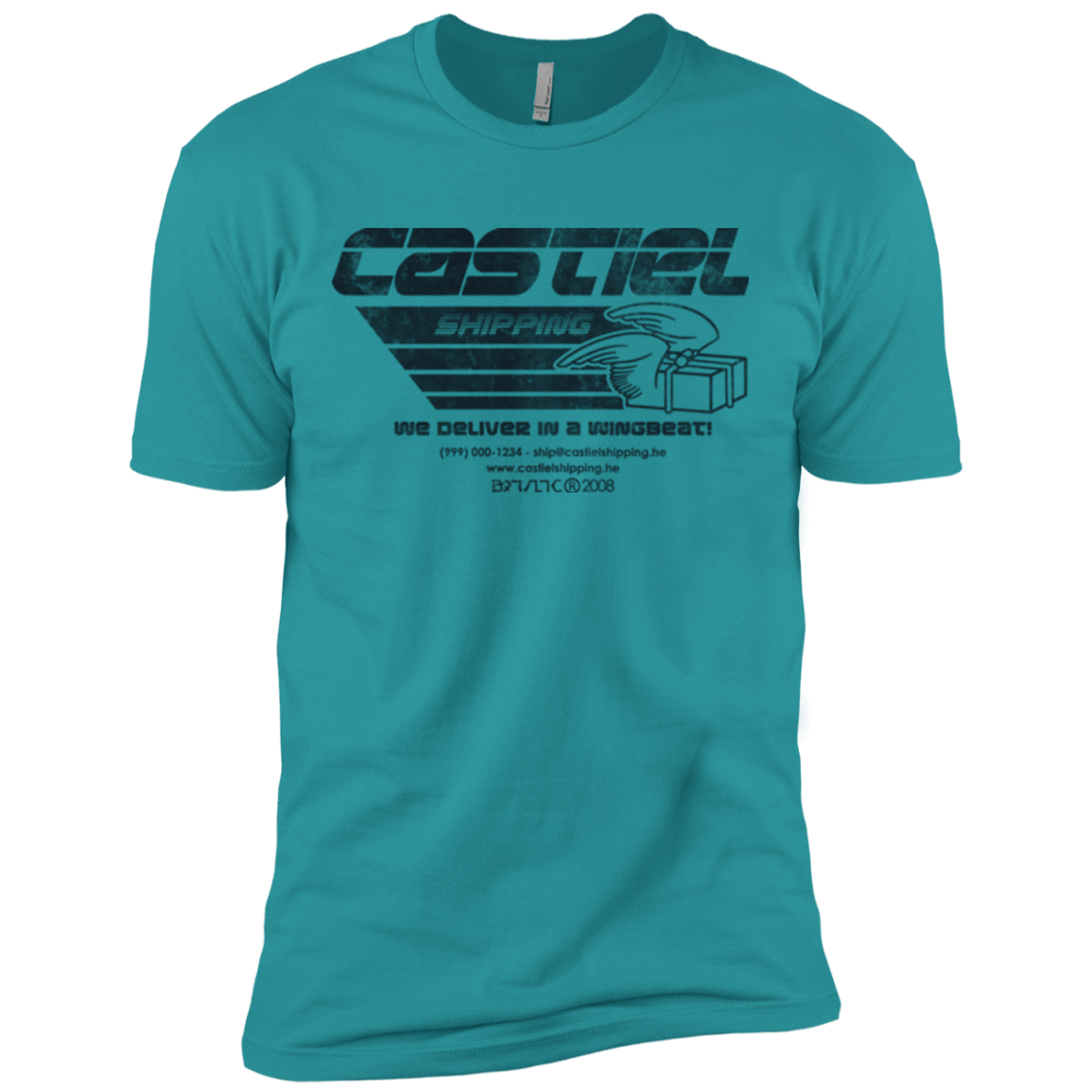 T-Shirts Tahiti Blue / X-Small Castiel Shipping Men's Premium T-Shirt