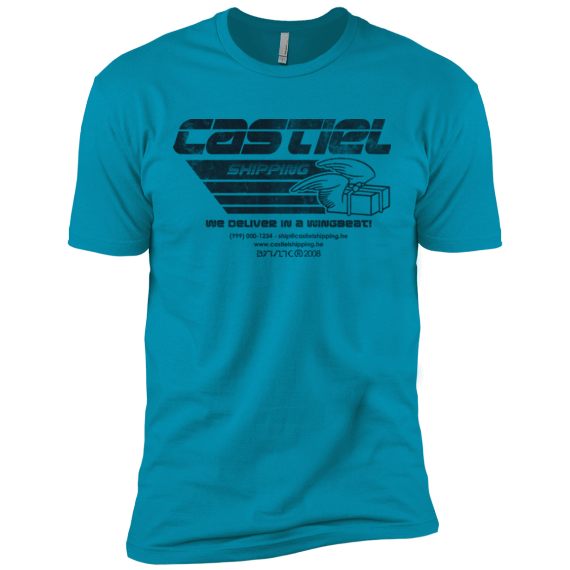 T-Shirts Turquoise / X-Small Castiel Shipping Men's Premium T-Shirt