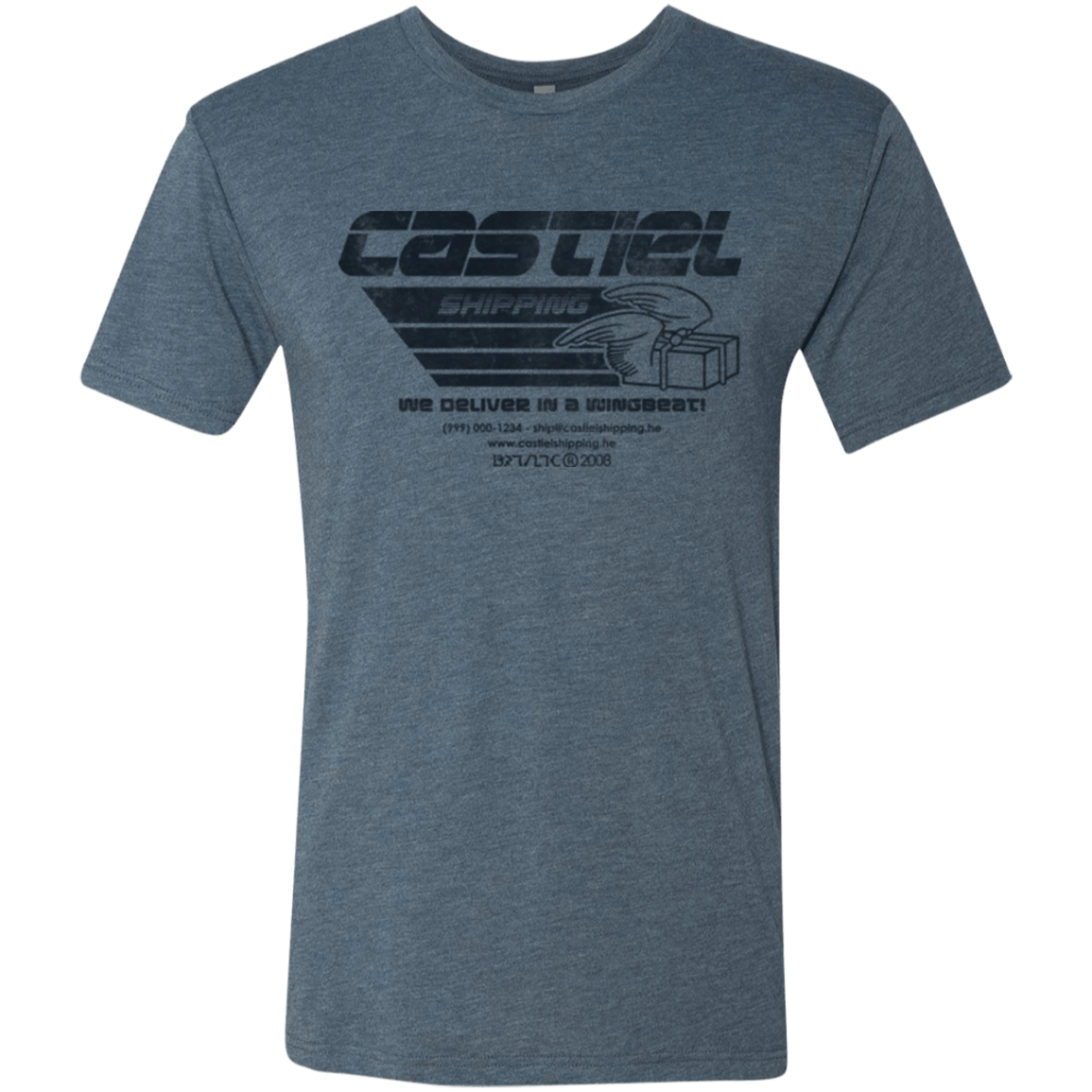 T-Shirts Indigo / Small Castiel Shipping Men's Triblend T-Shirt