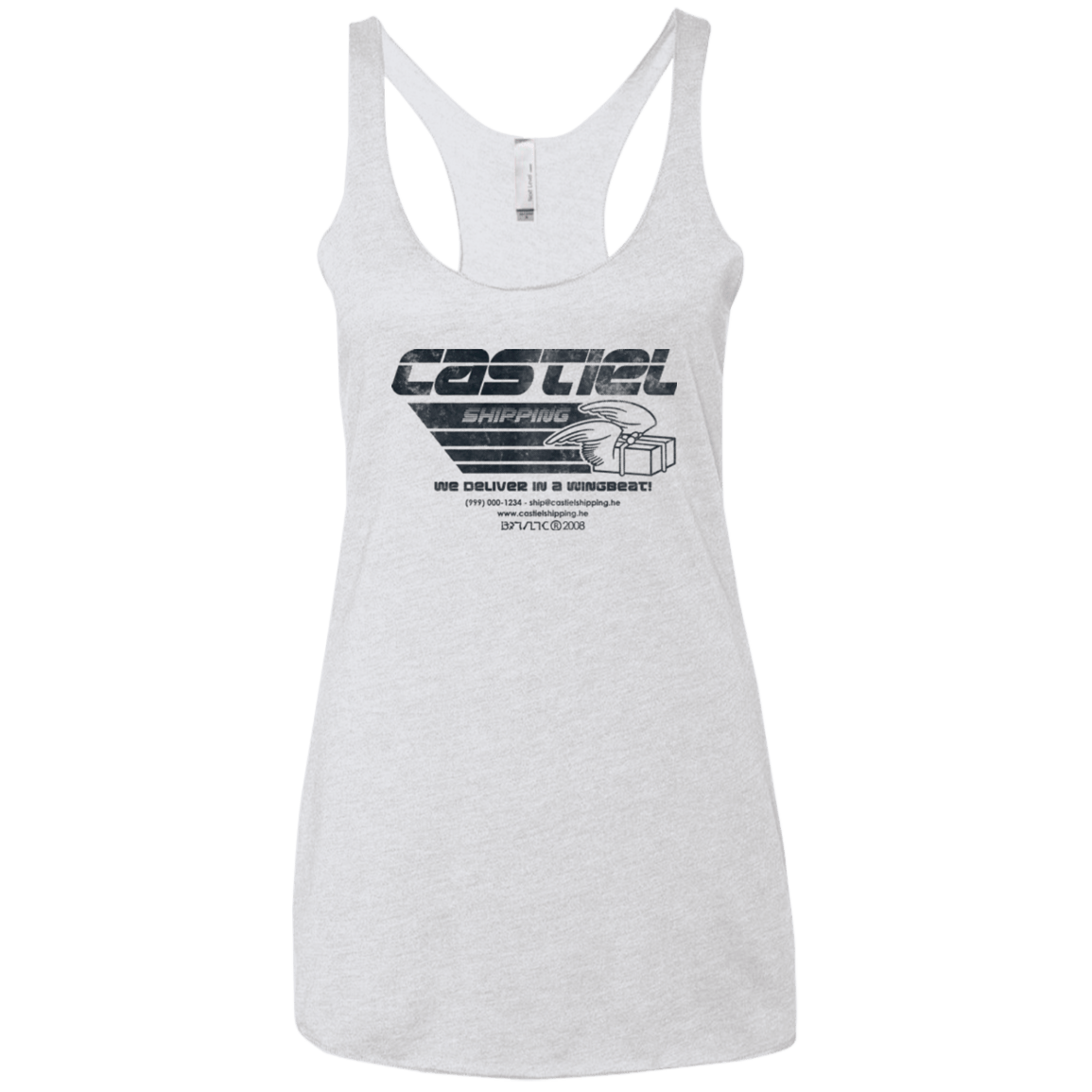 T-Shirts Heather White / X-Small Castiel Shipping Women's Triblend Racerback Tank