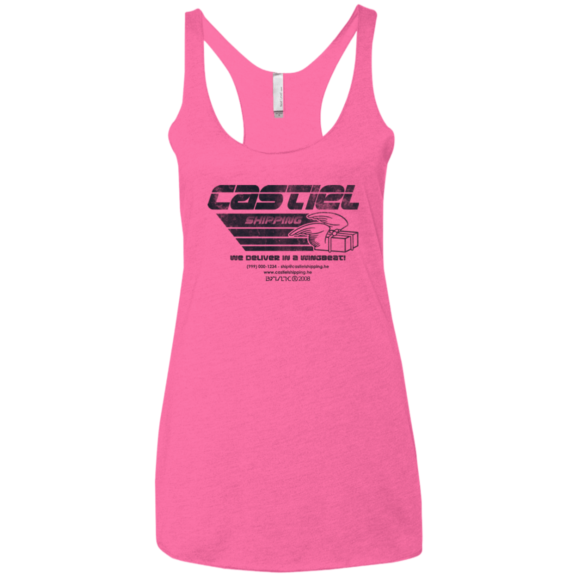 T-Shirts Vintage Pink / X-Small Castiel Shipping Women's Triblend Racerback Tank