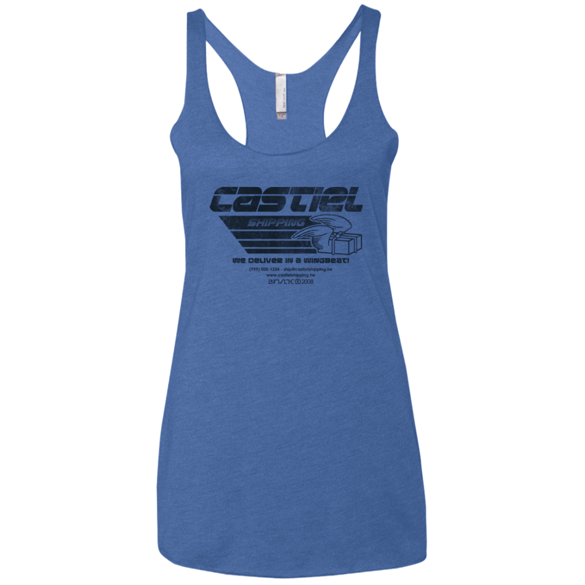 T-Shirts Vintage Royal / X-Small Castiel Shipping Women's Triblend Racerback Tank