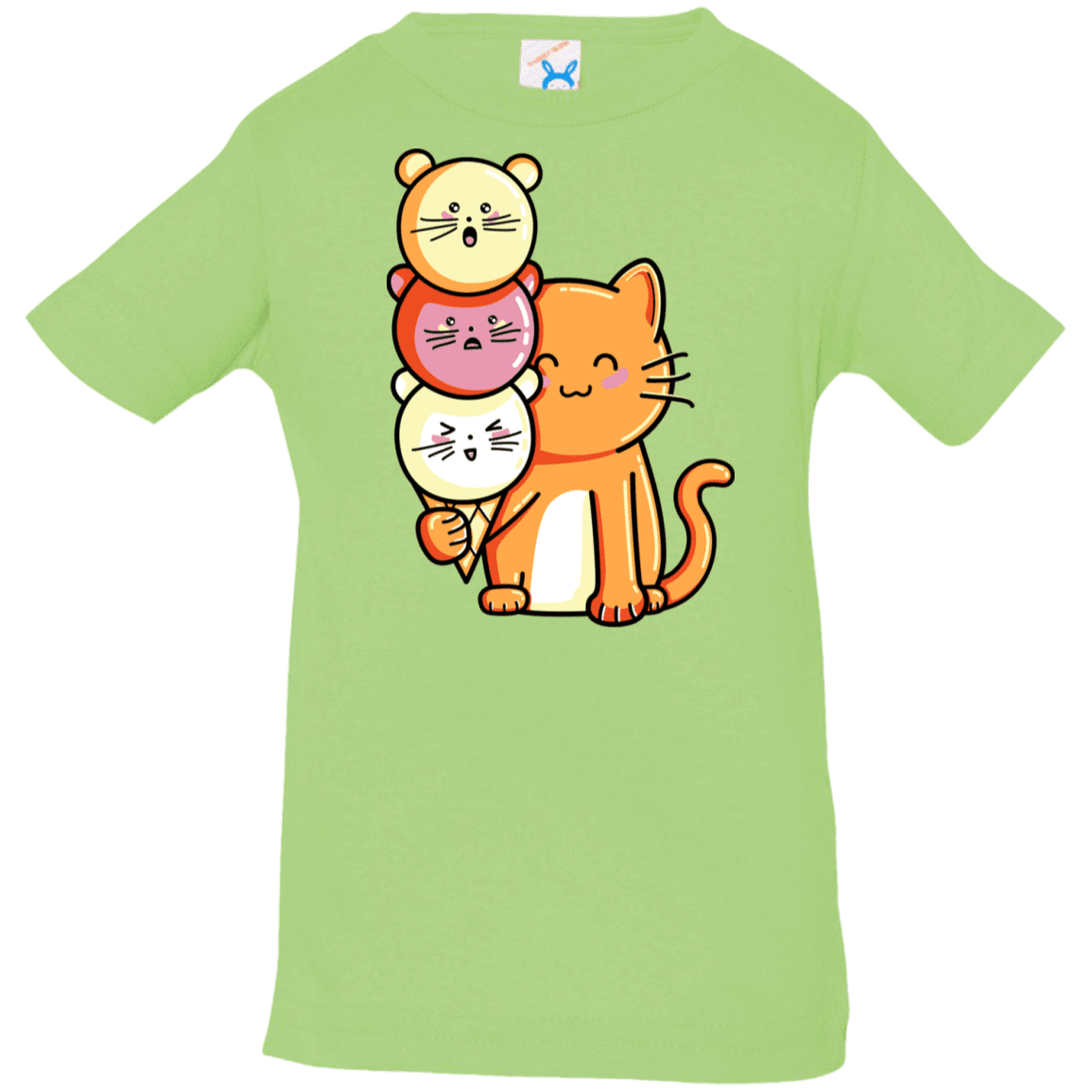 T-Shirts Key Lime / 6 Months Cat and Micecream Infant Premium T-Shirt