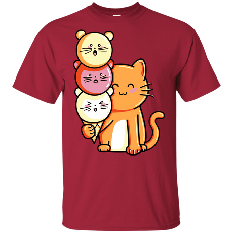 T-Shirts Cardinal / YXS Cat and Micecream Youth T-Shirt